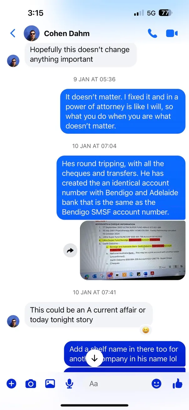 Bendigo and Adelaide Bank account match